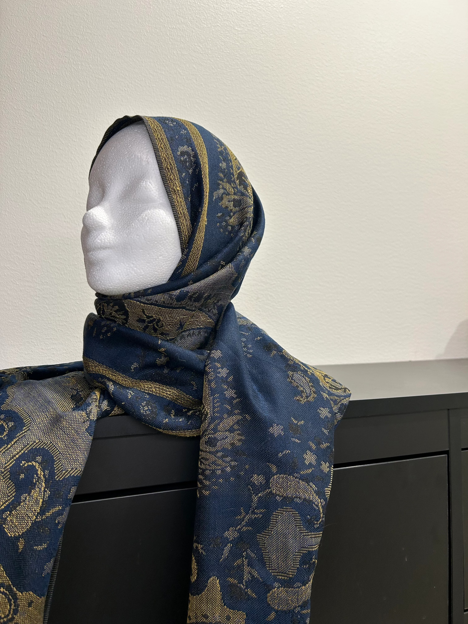 Lipes Modest Wear Lula Pashmina Hijab in Deep Navy