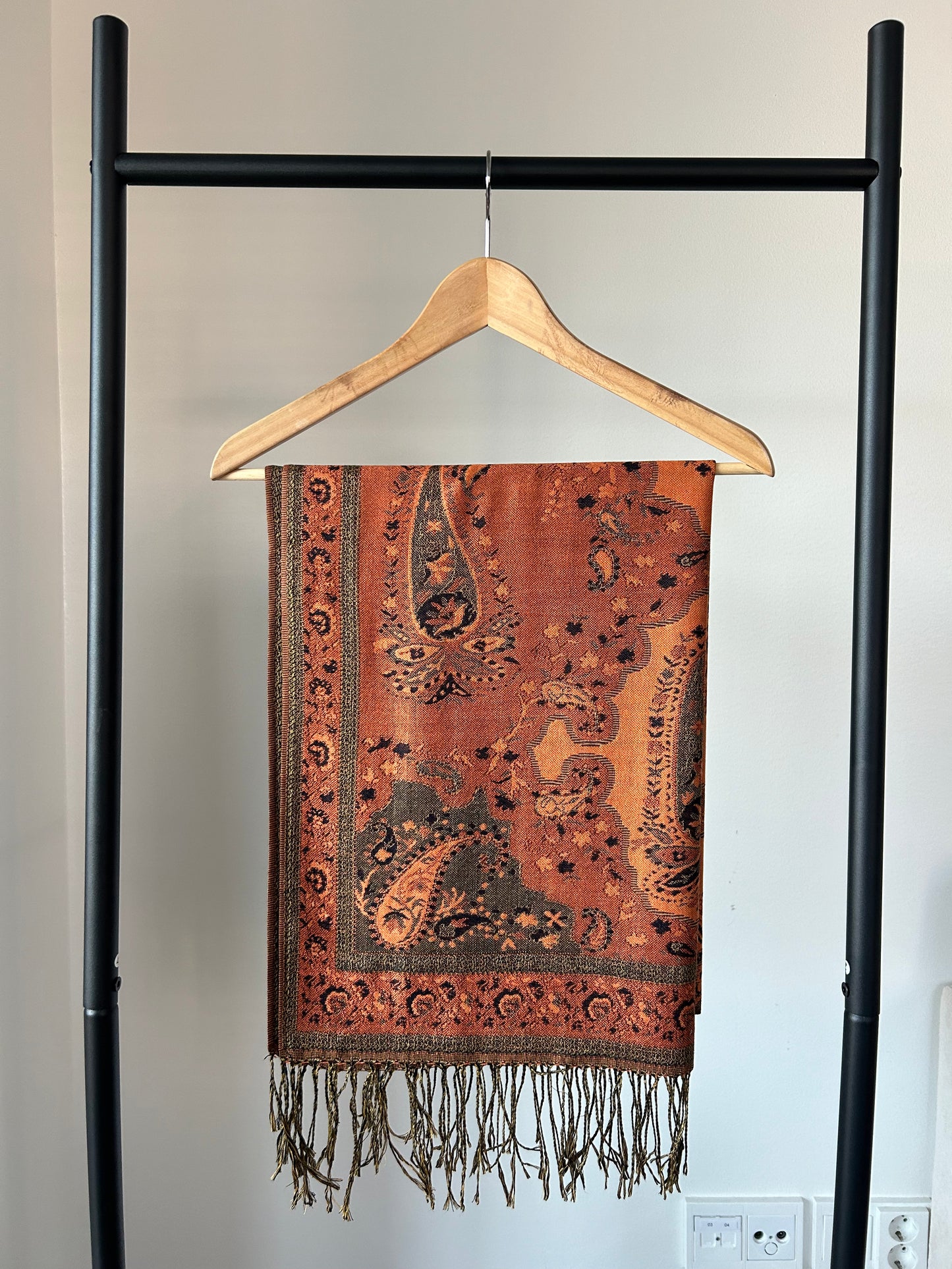 Pumpkin Spice Lula Scarf - warm and cozy scarf in a rich orange hue, perfect for adding a pop of color to fall outfits.